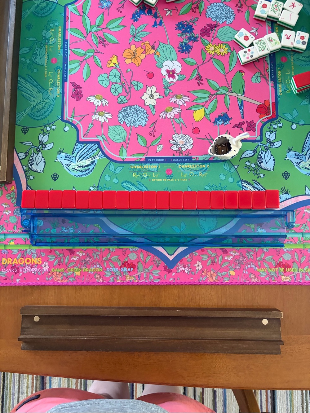 Colorful Red & Green Mahjong tiles - Picture 10 of 11